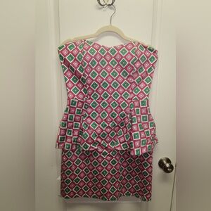 JB by Julie Brown strapless dress with peplum waist Kentucky Derby 10